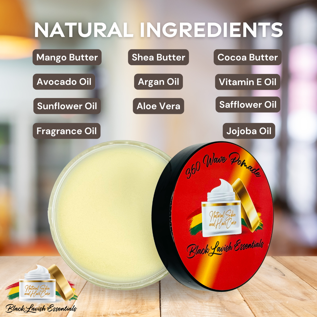 Ultra Smooth 360 Wave Pomade <br><br> Natural Non-Greasy Hair Styling Pomade For Deep Waves <br><br>Transform Your Wave Pattern