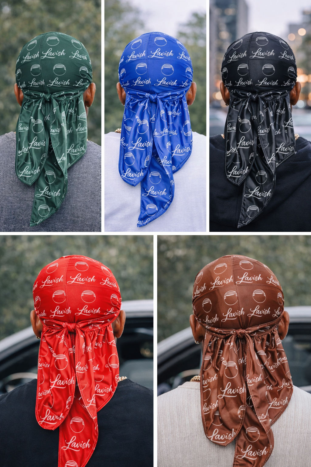 BLE Silk Satin Durags<br><br> 100% Silk for Superior 360 Wavers<br><br> Lavish / Luxury / Lifestyle