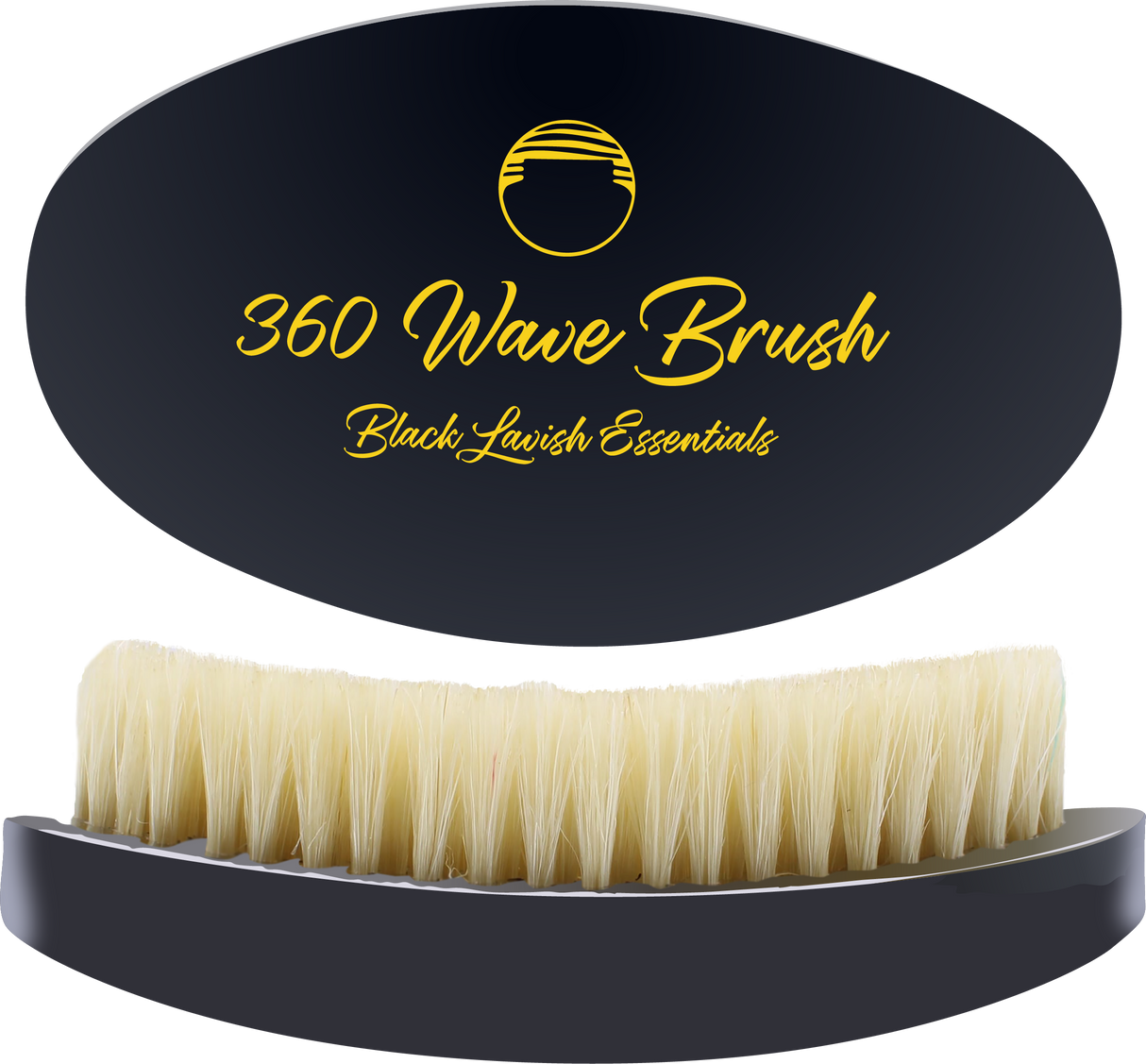 360 Wave Brush for Building Deeper Waves<br><br> Soft & Hard Boar Bristle Curved Brushes