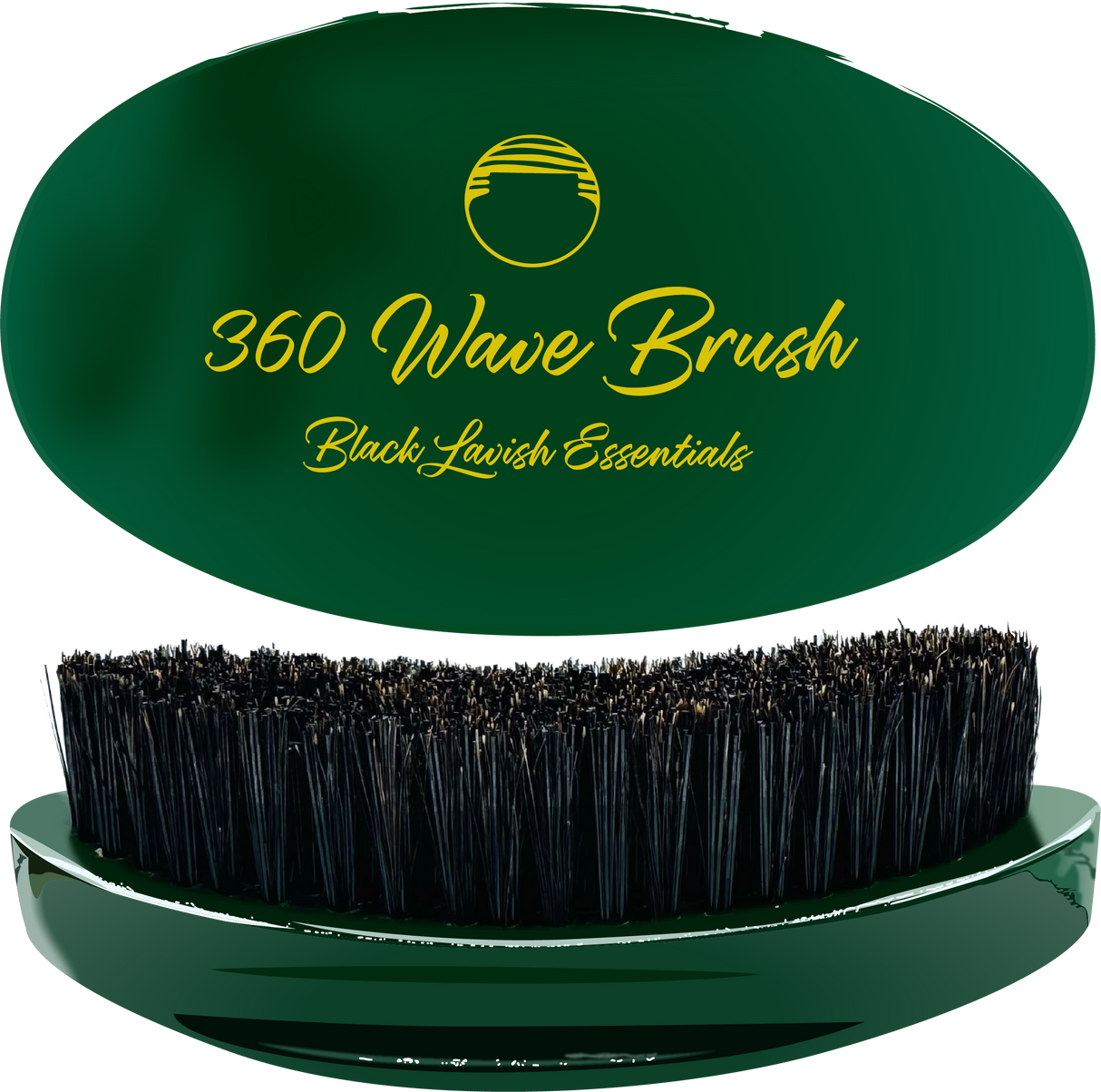 360 Wave Brush for Building Deeper Waves<br><br> Soft & Hard Boar Bristle Curved Brushes
