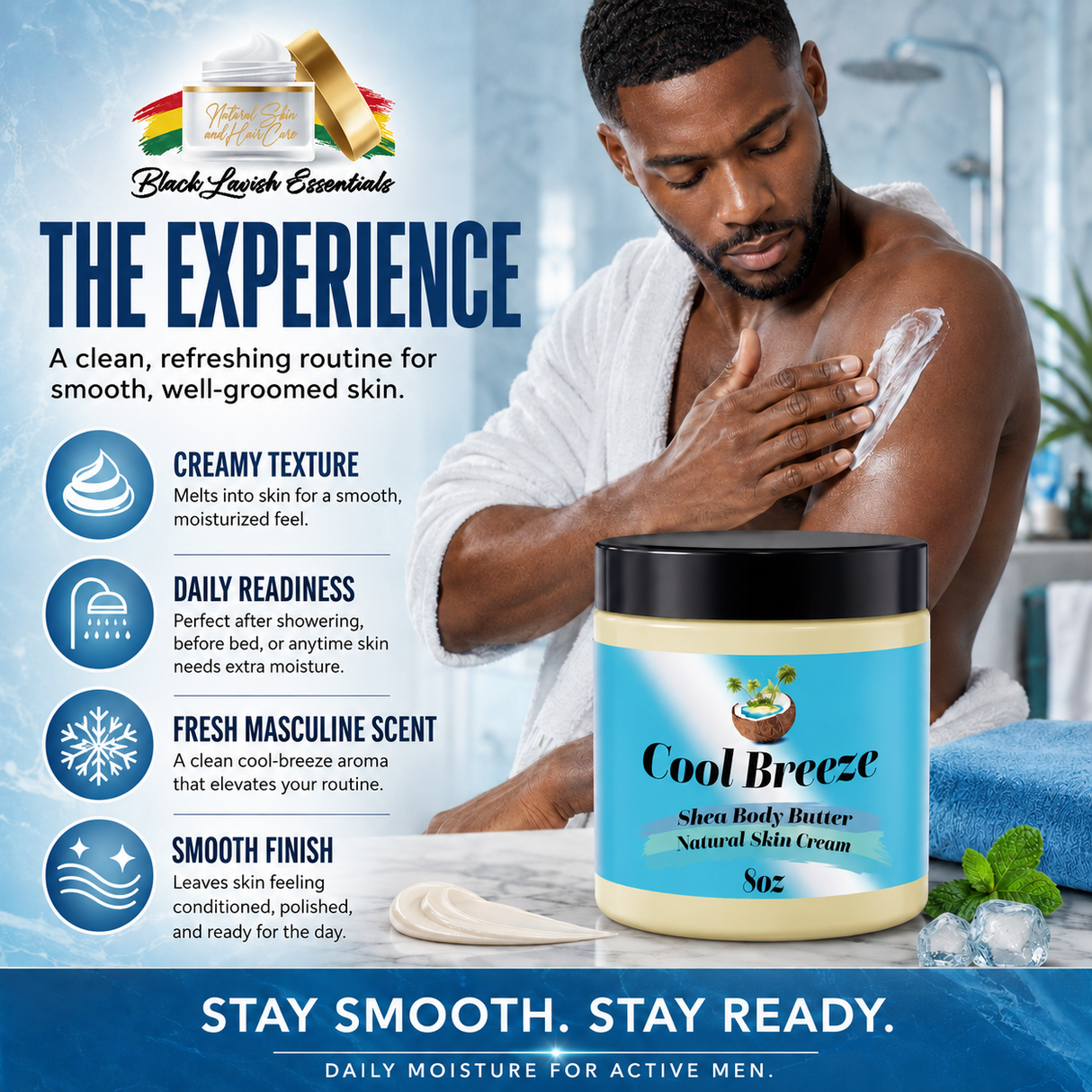 Ultra-Hydrating Body Butter<br><br>Shea Butter Infused with Golden Jojoba Oil, Argan, Rose Hip, & Aloe Vera Oil<br><br>Naturally Glowing Healthy Skin