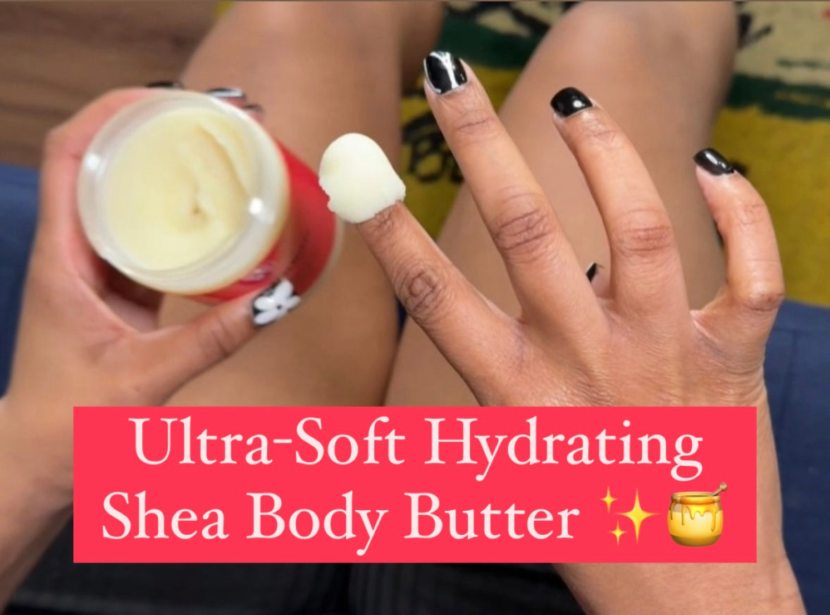 Ultra-Hydrating Body Butter<br><br>Shea Butter Infused with Golden Jojoba Oil, Argan, Rose Hip, & Aloe Vera Oil<br><br>Naturally Glowing Healthy Skin
