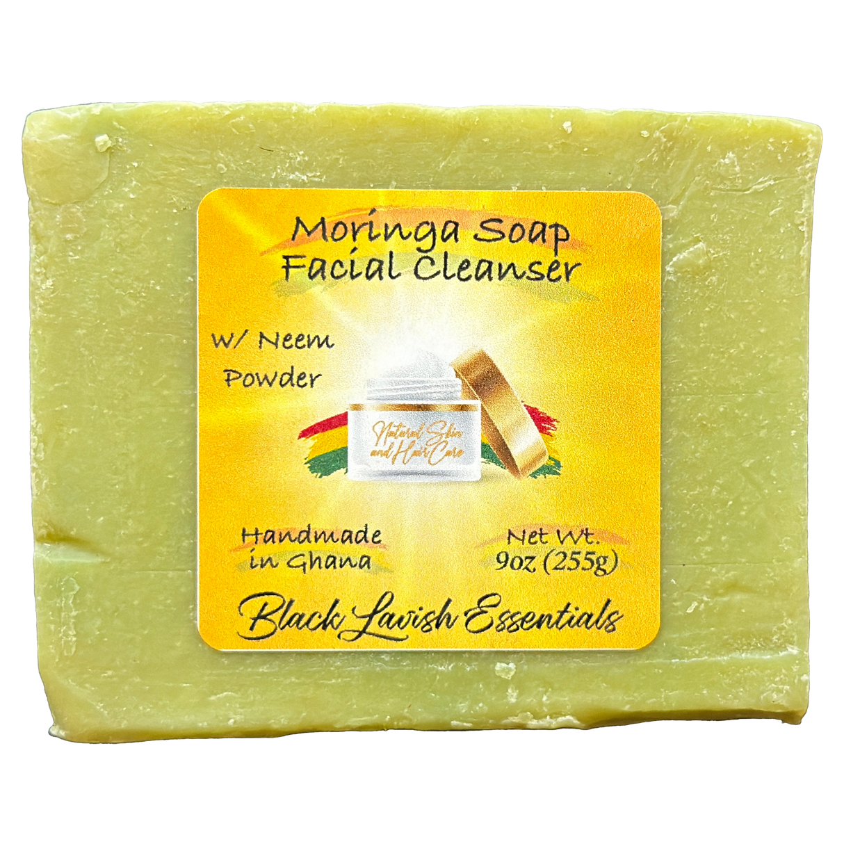 Moringa Soap Facial Cleanser Bar for Clear Glowing Skin<br><br> 100% Authentic Made in Ghana <br><br>4oz & 9oz Bar
