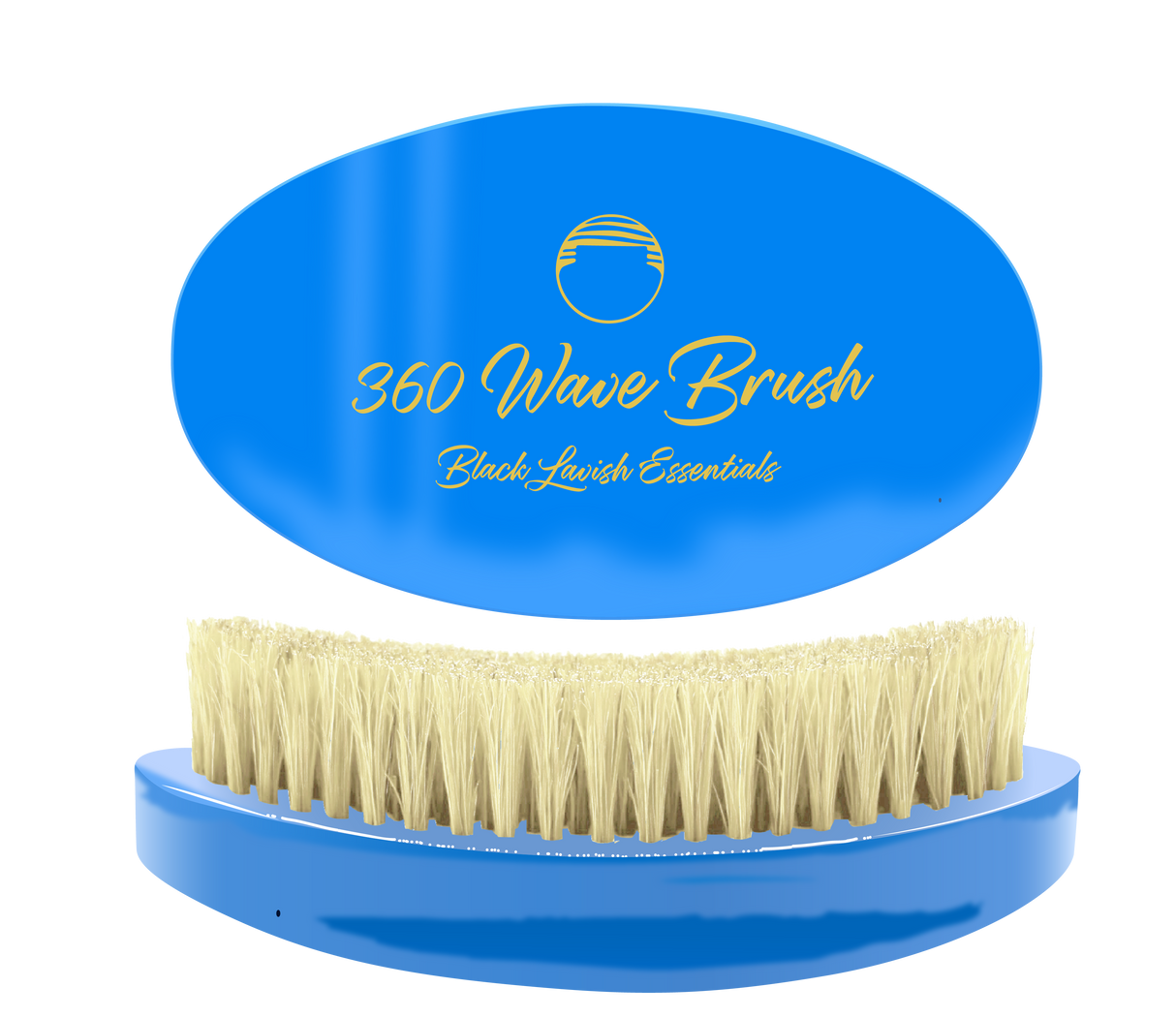 360 Wave Brush for Building Deeper Waves<br><br> Soft & Hard Boar Bristle Curved Brushes