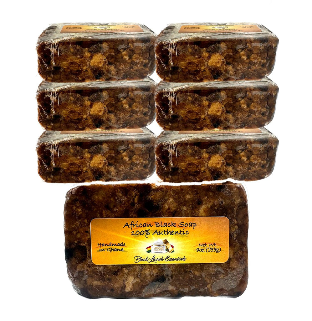 large 9oz Bars of African Black Soap