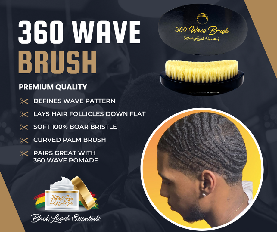 360 Wave Brush for Defined Waves – Black Lavish Essentials