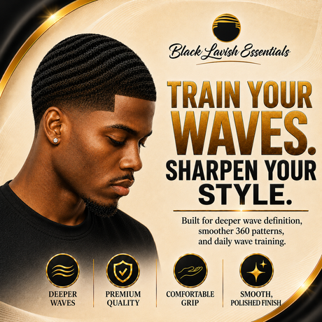 360 Wave Brush for Building Deeper Waves<br><br> Soft Brush & Medium-Hard Brush, 100% Boar Bristle
