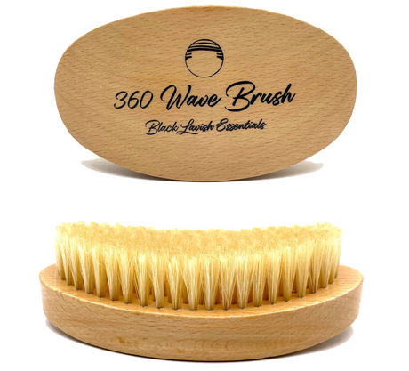 360 Wave Brush for Building Deeper Waves<br><br> Soft & Hard Boar Bristle Curved Brushes