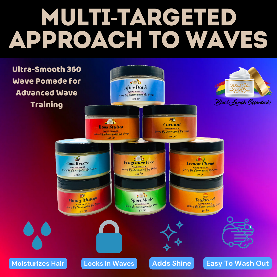 Ultra Smooth 360 Wave Pomade <br><br> Natural Non-Greasy Hair Styling Pomade For Deep Waves <br><br>Transform Your Wave Pattern