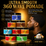 Ultra Smooth 360 Wave Pomade <br><br> Natural Non-Greasy Hair Styling Pomade For Deep Waves <br><br>Transform Your Wave Pattern