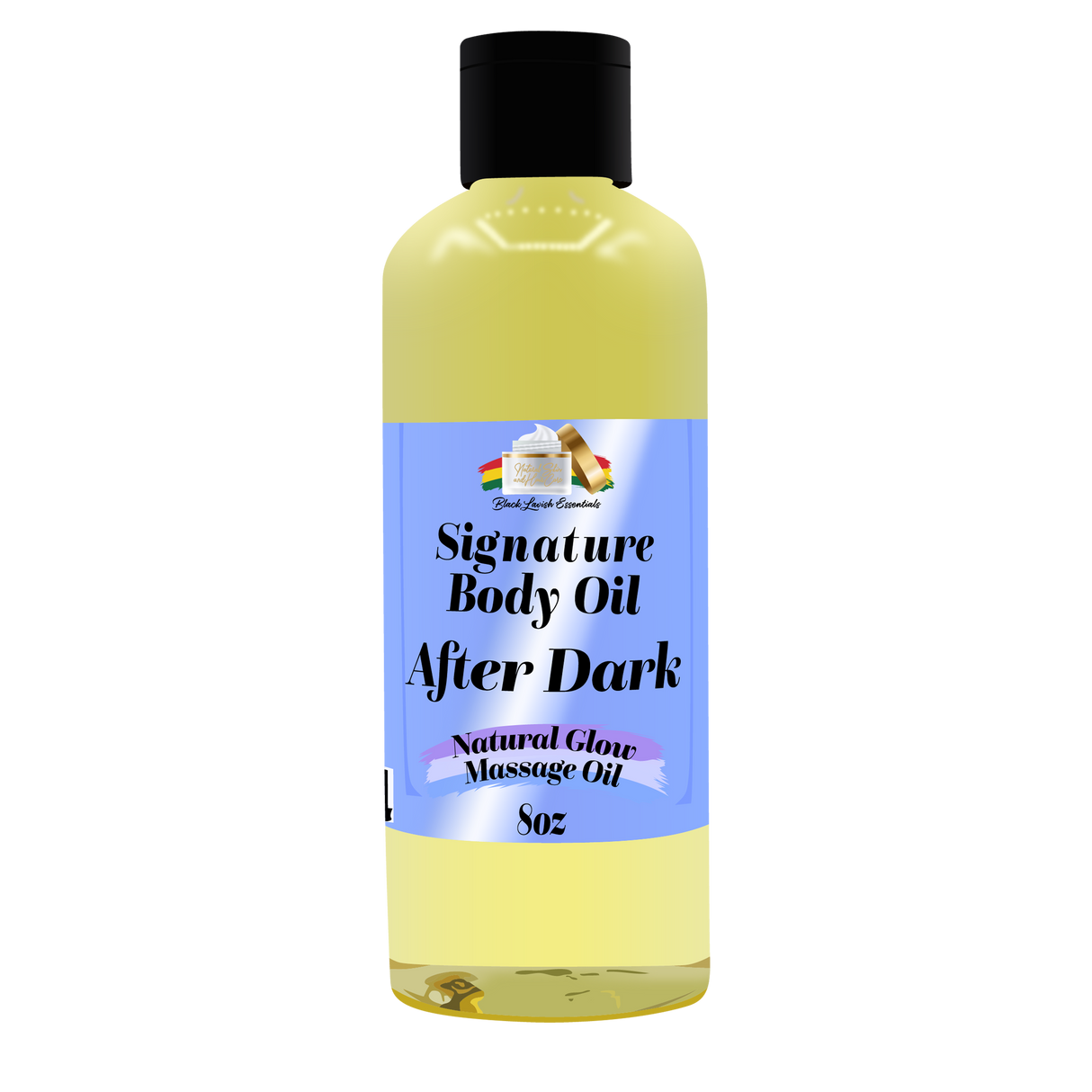 Black Lavish Essentials Signature Body Oil<br><br>Intensify Your Natural Glow <br> Dry Skin Body Oil for Deep Hydration, Illustrious Shine, & All-Day Moisture<br><br>8oz Bottle