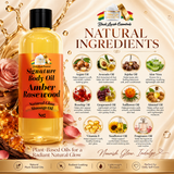 BLE Signature Body Oil<br><br> Intensify Your Natural Glow <br> Dry Skin Body Oil for Deep Hydration, Illustrious Shine, & All-Day Moisture<br><br>8oz Bottle
