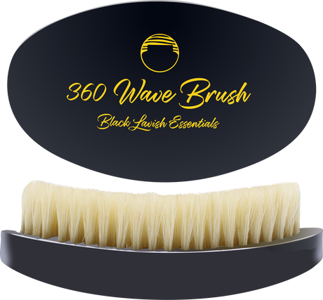 360 Wave Brush for Building Deeper Waves<br><br> Soft & Hard Boar Bristle Curved Brushes