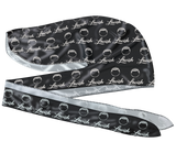 Black satin durag headband with 'Lavish' branding and white circular patterns on a white background. 

Silk durag made for laying down 360 waves and drying hair after applying wave pomade and brushing.

Luxury comfort, wave protection, and timeless streetwear style.