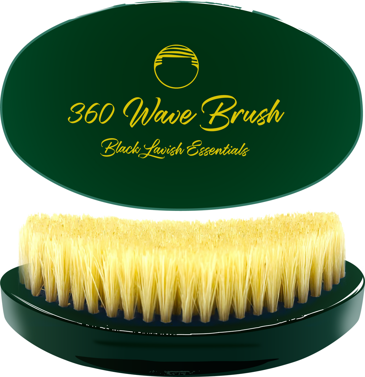 360 Wave Brush for Building Deeper Waves<br><br> Soft & Hard Boar Bristle Curved Brushes