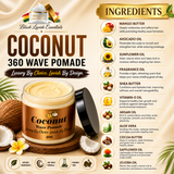 Ultra Smooth 360 Wave Pomade <br><br> Natural Non-Greasy Hair Styling Pomade For Deep Waves <br><br>Transform Your Wave Pattern