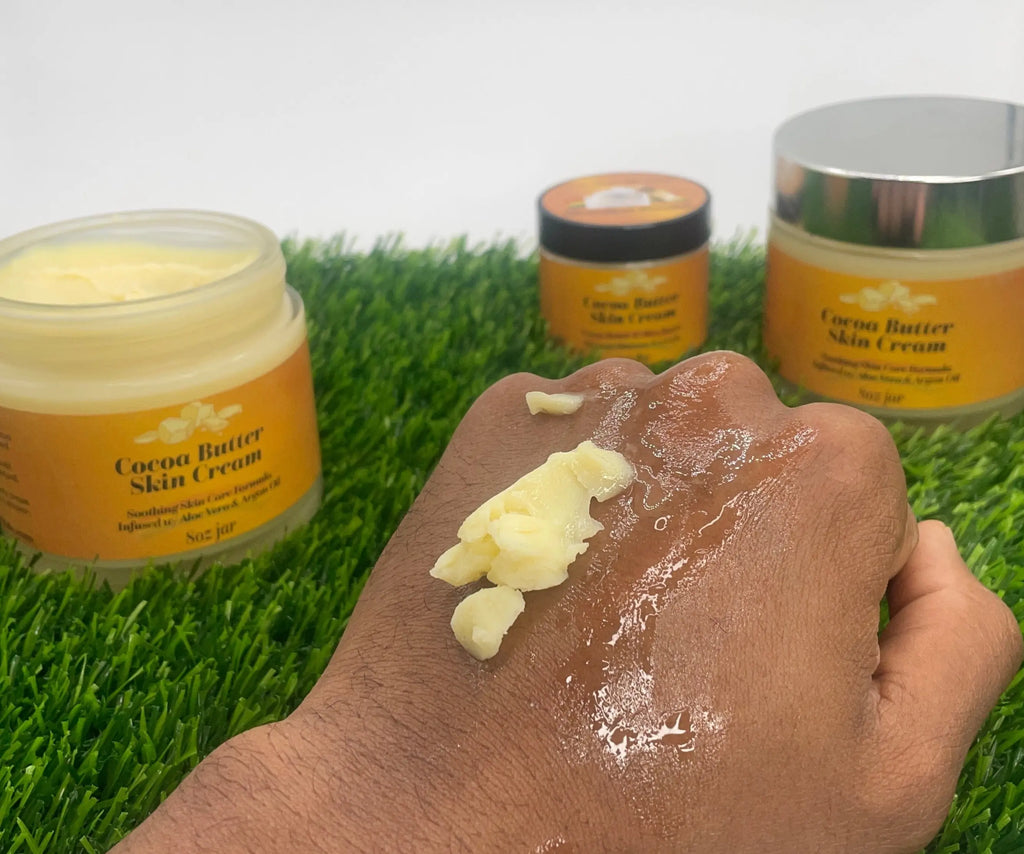 Cocoa Butter Aloe Vera Skin Cream Ultra-Smooth & Rehydrating Body Cream for Dry Skin Black Lavish Essentials