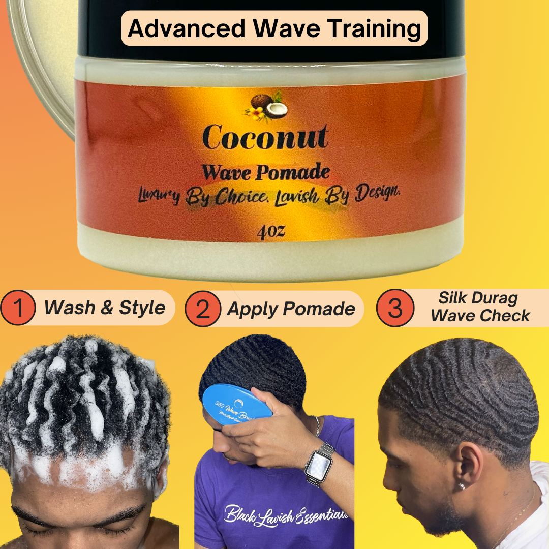 Ultra Smooth 360 Wave Pomade <br><br> Natural Non-Greasy Hair Styling Pomade For Deep Waves <br><br>Transform Your Wave Pattern