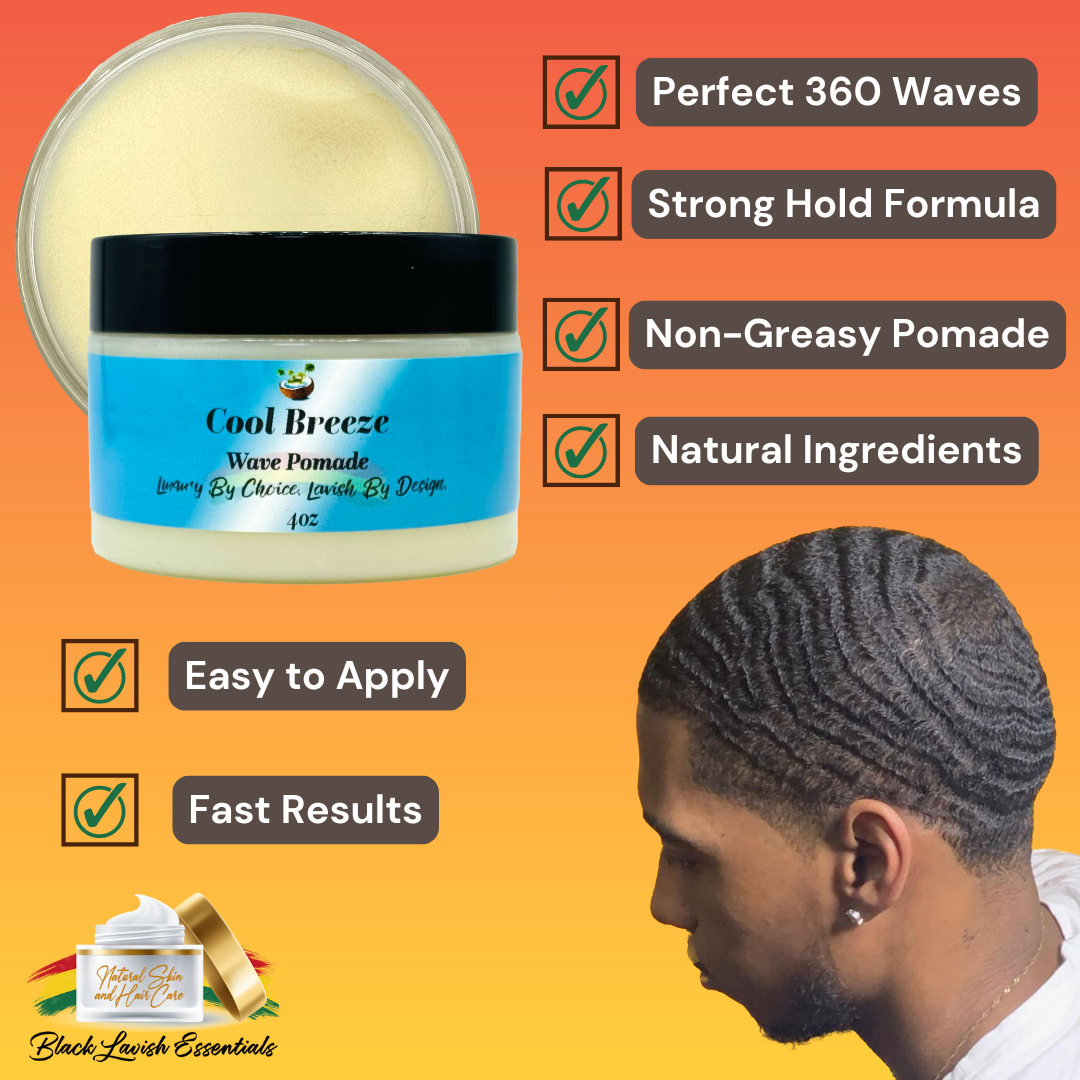 Ultra Smooth 360 Wave Pomade <br><br> Natural Non-Greasy Hair Styling Pomade For Deep Waves <br><br>Transform Your Wave Pattern
