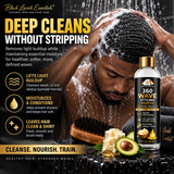 360 Wave Shampoo | Moisturizing Wave Shampoo for Men | Shea Butter, Avocado Oil & Vitamin E | 10oz