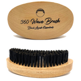360 Wave Brush for Building Deeper Waves<br><br> Soft & Hard Boar Bristle Curved Brushes