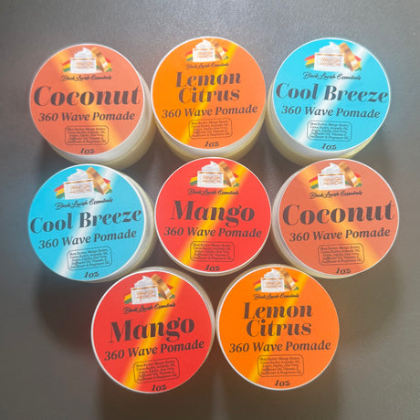 1oz Jars Travel Size 360 Wave Pomade Black Lavish Essentials