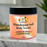 Pink Himalayan Salt<br>Exfoliating Shower Scrub - 12oz<br><br>Face & Body Scrub for Glowing Skin