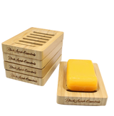 Elegant Wooden Soap Dish <br><br>BLE Signature Engraved Bar Soap Saver for Bathroom Decor <br><br> Preserves Handheld Bar Soaps