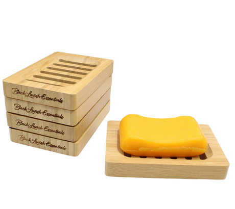 Elegant Wooden Soap Dish <br><br>BLE Signature Engraved Bar Soap Saver for Bathroom Decor <br><br> Preserves Handheld Bar Soaps