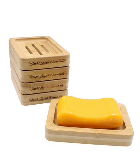Elegant Wooden Soap Dish <br><br>BLE Signature Engraved Bar Soap Saver for Bathroom Decor <br><br> Preserves Handheld Bar Soaps