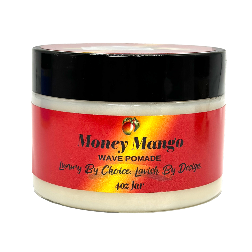 Money Mango 360 Wave Pomade by Black Lavish Essentials: A vibrant, mango-inspired pomade for achieving flawless 360 waves.