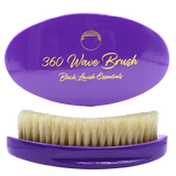 360 Wave Brush for Building Deeper Waves<br><br> Soft & Hard Boar Bristle Curved Brushes