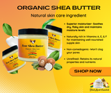 Organic Raw Shea Butter <br><br>Unrefined Grade A | West African Ivory Shea Butter <br><br>8oz & 16oz Jars
