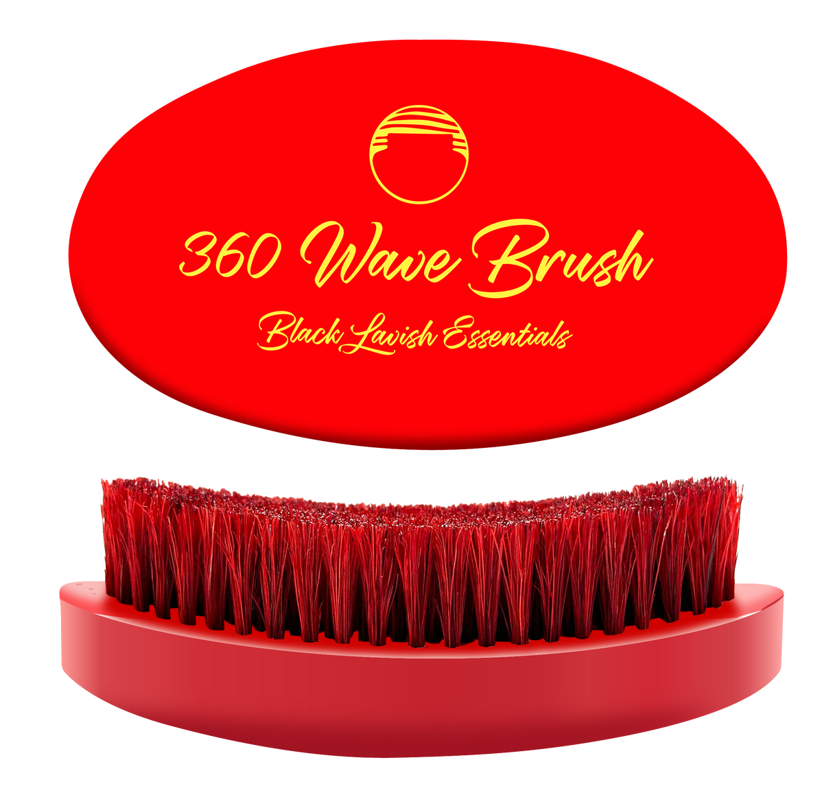 360 Wave Brush for Building Deeper Waves<br><br> Soft & Hard Boar Bristle Curved Brushes