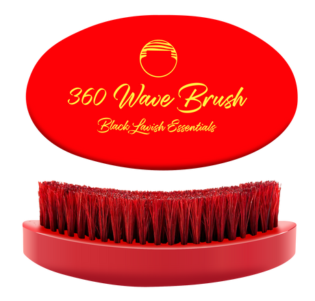 360 Wave Brush for Building Deeper Waves<br><br> Soft & Hard Boar Bristle Curved Brushes