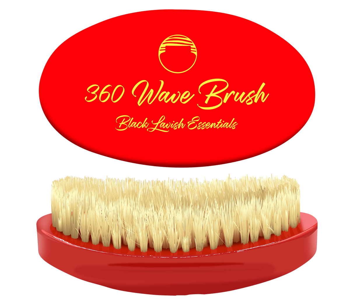 360 Wave Brush for Building Deeper Waves<br><br> Soft & Hard Boar Bristle Curved Brushes