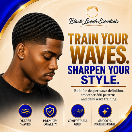 360 Wave Brush for Building Deeper Waves<br><br> Soft Brush & Medium-Hard Brush, 100% Boar Bristle