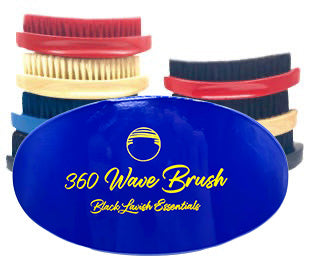 360 Wave Brush for Building Deeper Waves<br><br> Soft & Hard Boar Bristle Curved Brushes