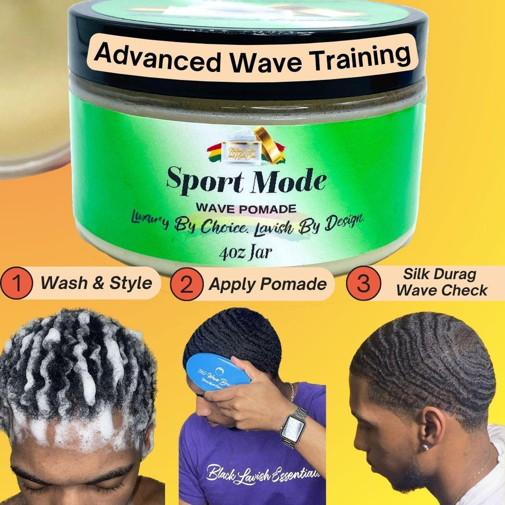 Ultra Smooth 360 Wave Pomade<br><br> Natural Non-Greasy Hair Styling Pomade For Deep Waves<br><br>Transform Your Wave Pattern - Black Lavish Essentials