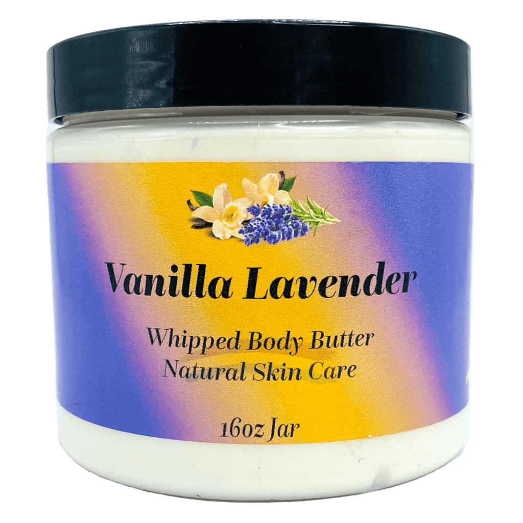 Vanilla Lavender Whipped Shea Body Butter Moisturizing Skin Cream Black Lavish Essentials