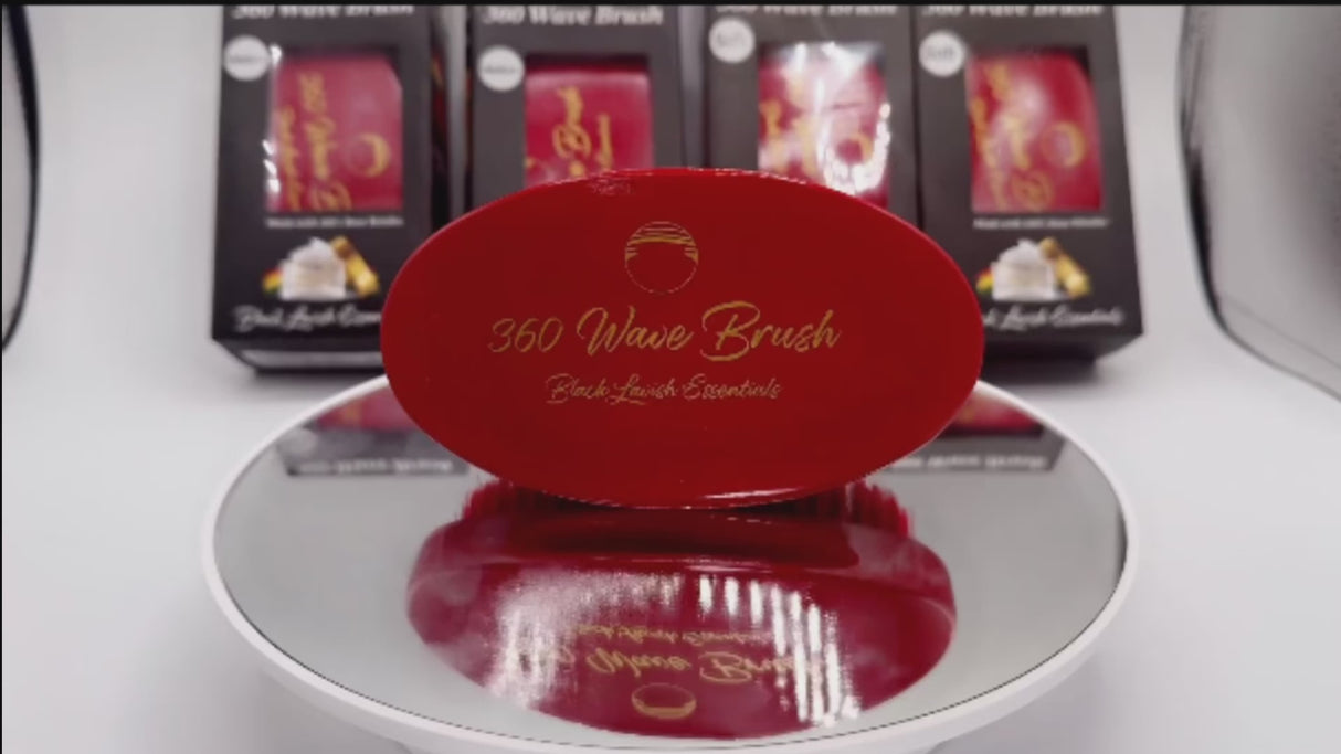 360 Wave Brush for Building Deeper Waves<br><br> Soft & Hard Boar Bristle Curved Brushes