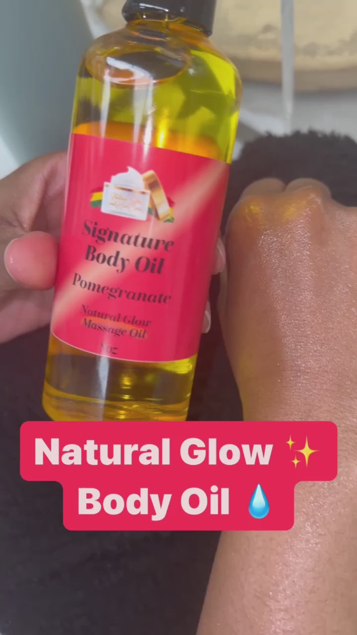 Black Lavish Essentials Signature Body Oil<br><br>Intensify Your Natural Glow <br> Dry Skin Body Oil for Deep Hydration, Illustrious Shine, & All-Day Moisture<br><br>8oz Bottle